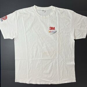 Vintage 2003 Nascar  Coca Cola Racing Tshirt Driving White Mens XL Double Sided